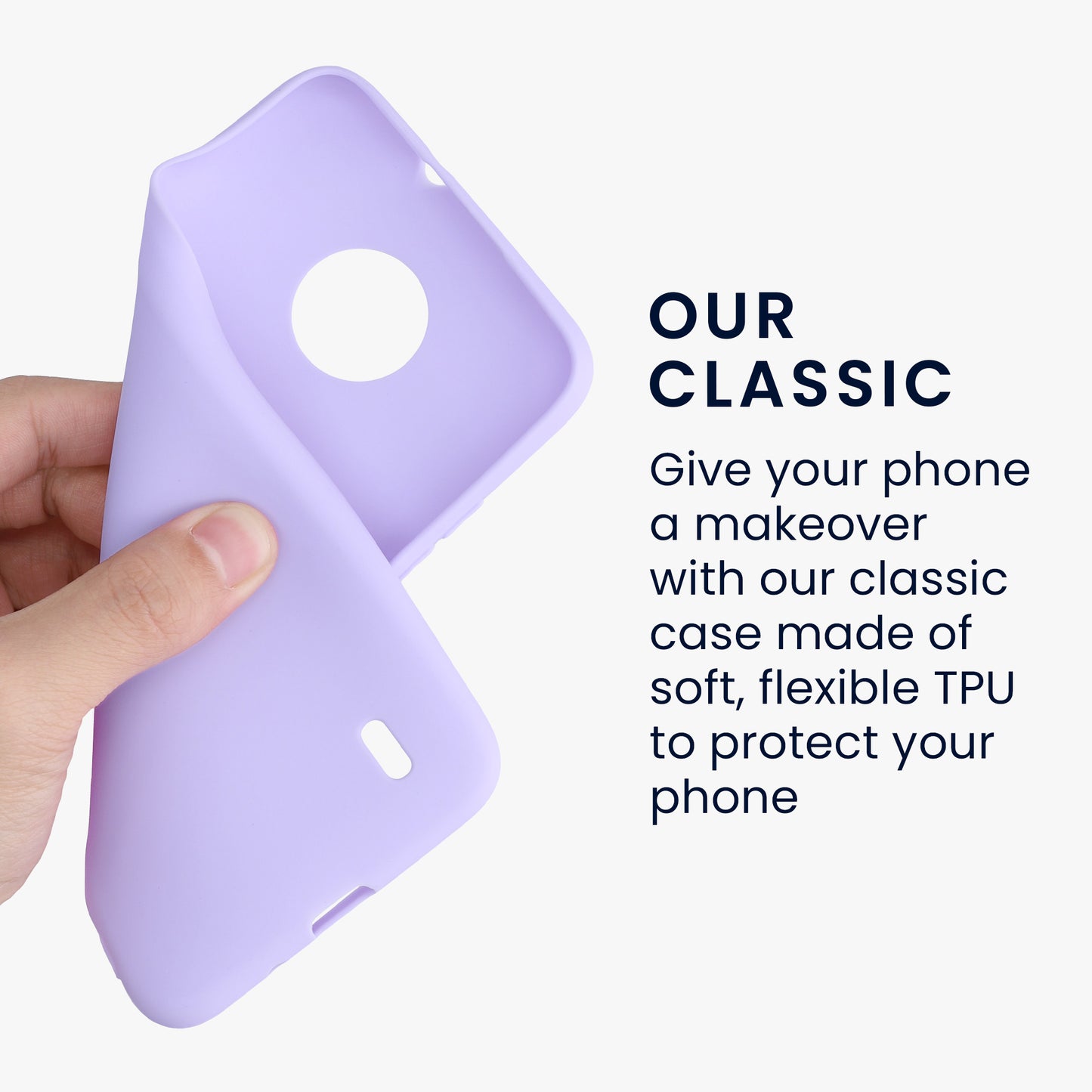 kwmobile Handyhülle für Nokia C20 / C10 Hülle - Kabelloses Laden - Schutzhülle Cover