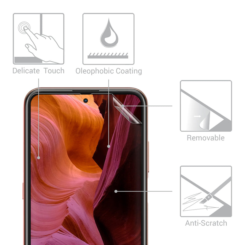 3x Folie kristallklar für Nokia X20 / X10