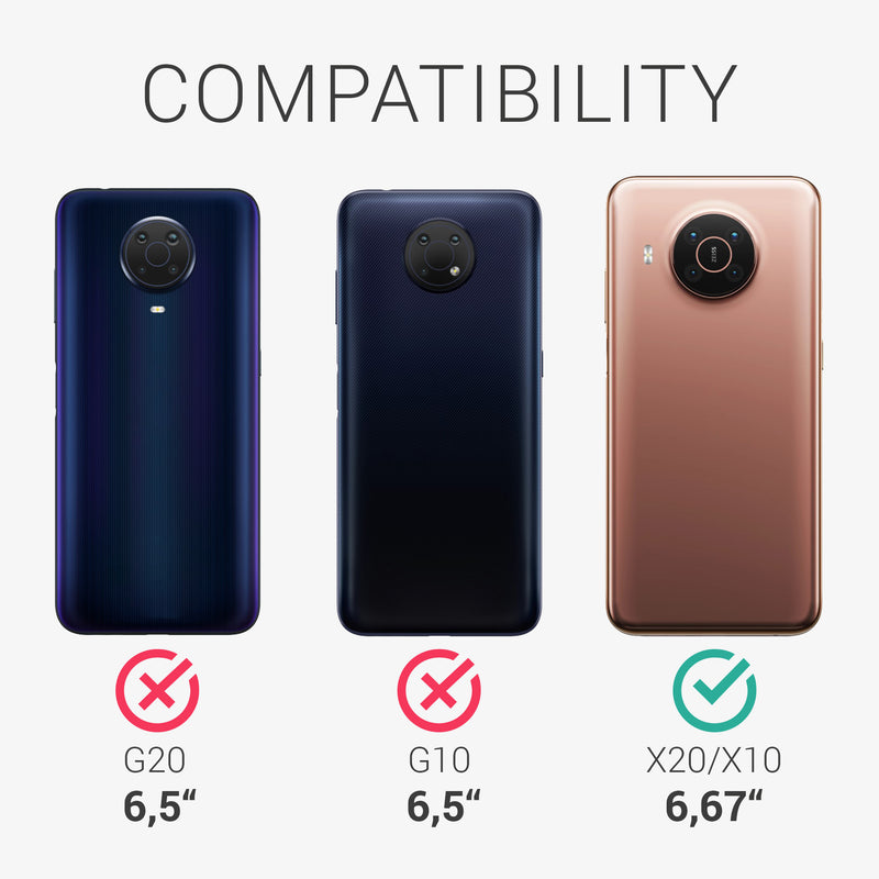 3x Folie kristallklar für Nokia X20 / X10