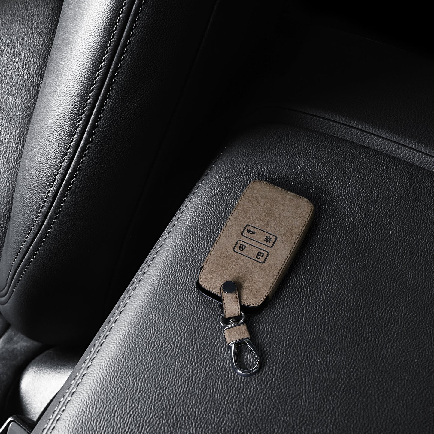 kwmobile Autoschlüssel Hülle kompatibel mit Renault 4-Tasten Smartkey Autoschlüssel (nur Keyless Go) Schutzhülle Schlüsselhülle