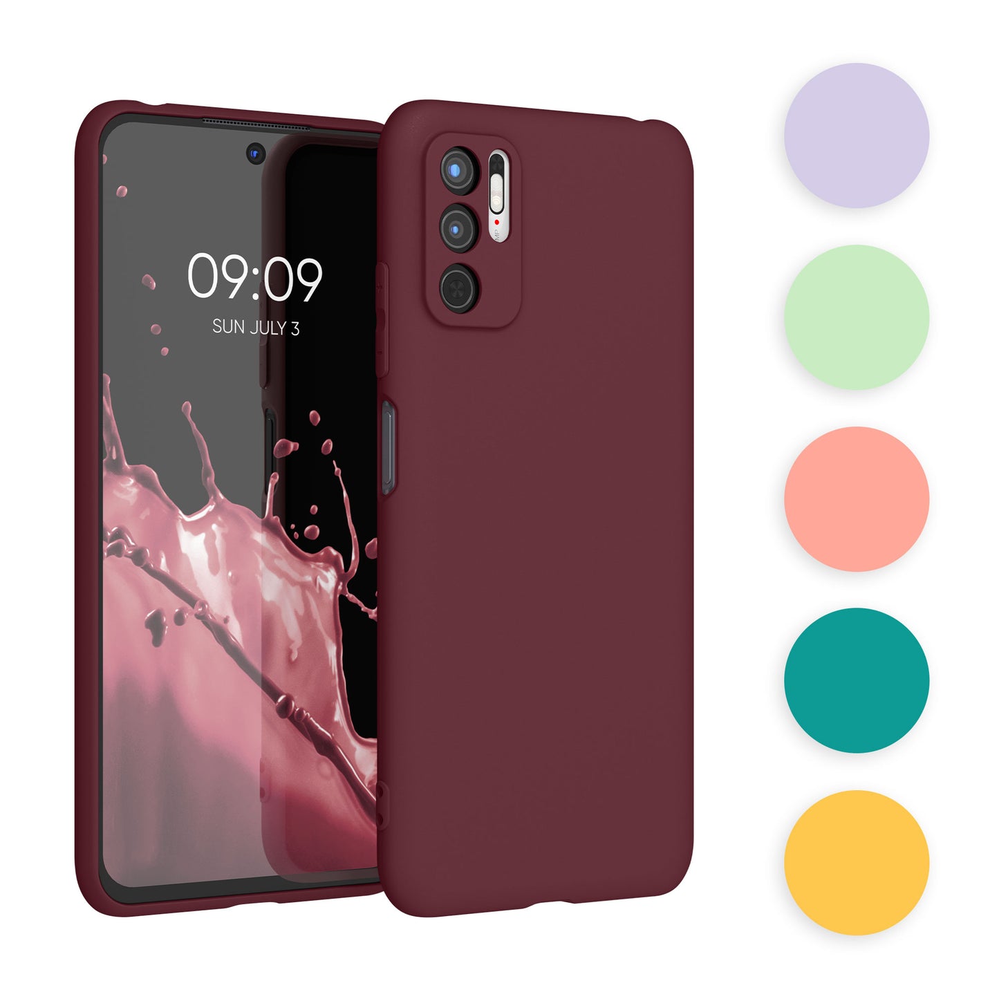 kwmobile Hülle kompatibel mit Xiaomi Redmi Note 10 5G Hülle - weiches TPU Silikon Case - Cover geeignet für kabelloses Laden - Graugrün Graugrün  