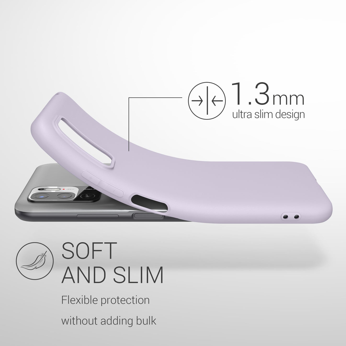 kwmobile Handyhülle für Xiaomi Redmi Note 10 5G - Schutzhülle Cover