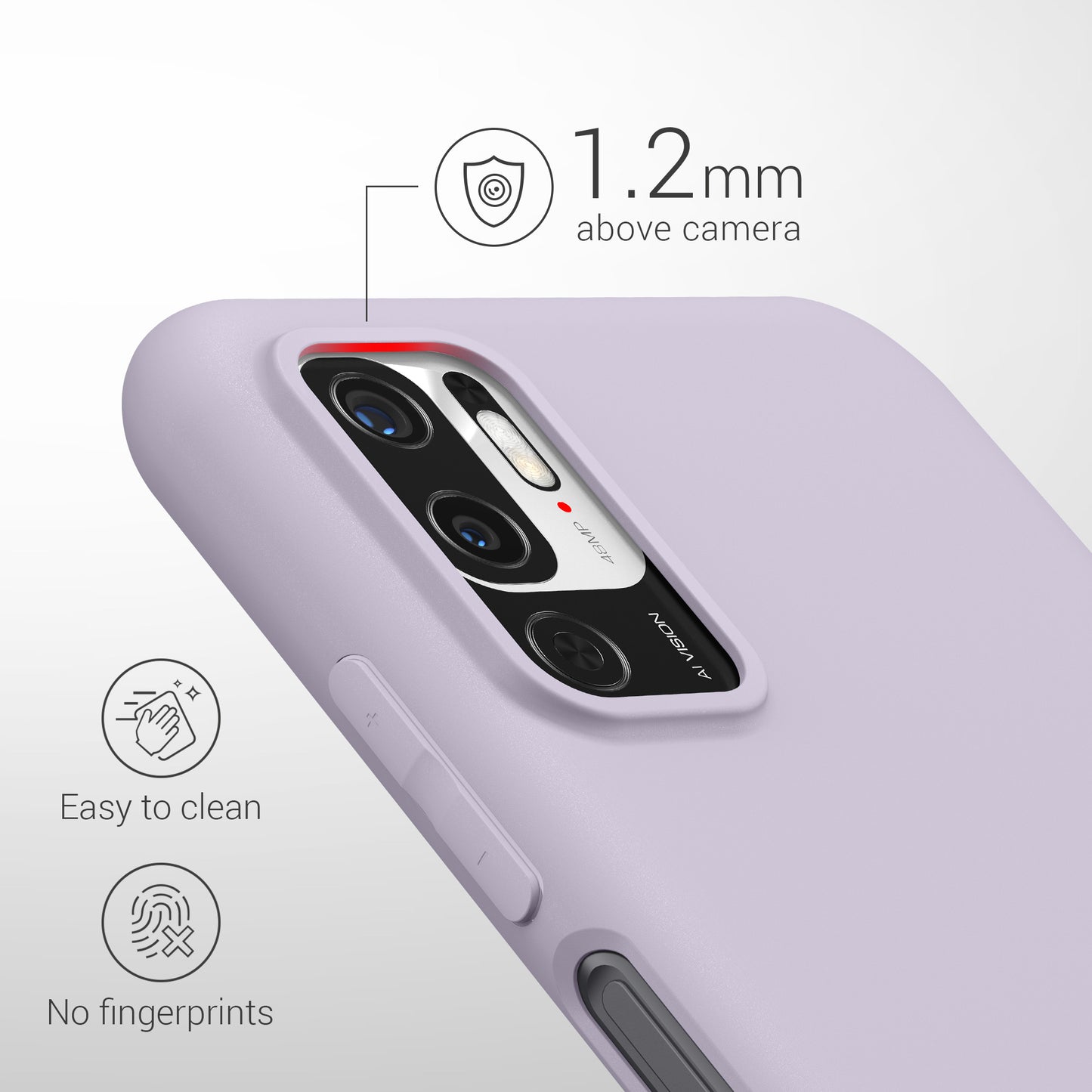 kwmobile Handyhülle für Xiaomi Redmi Note 10 5G - Schutzhülle Cover