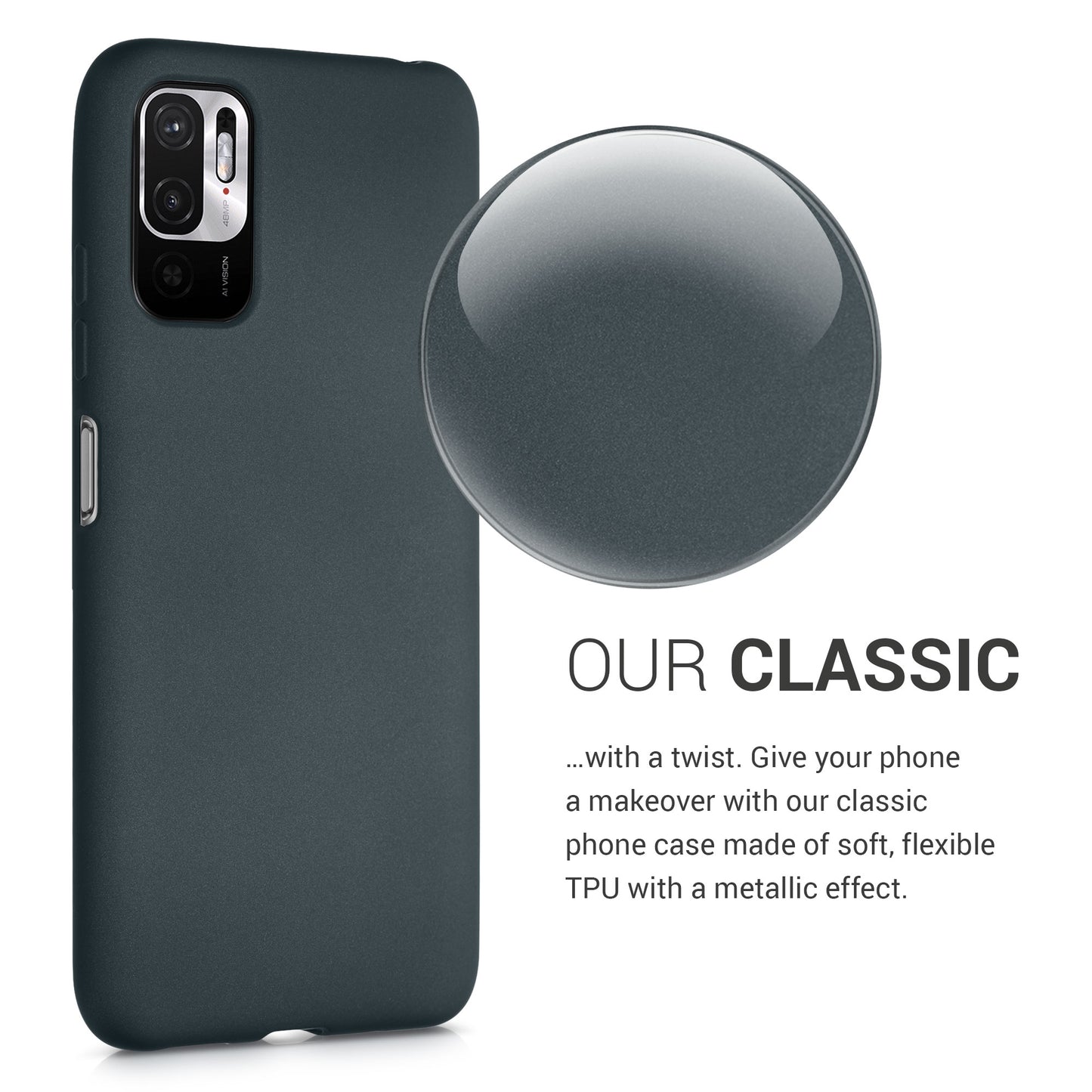 kwmobile Handyhülle für Xiaomi Redmi Note 10 5G Hülle Silikon Case Schutzhülle Cover