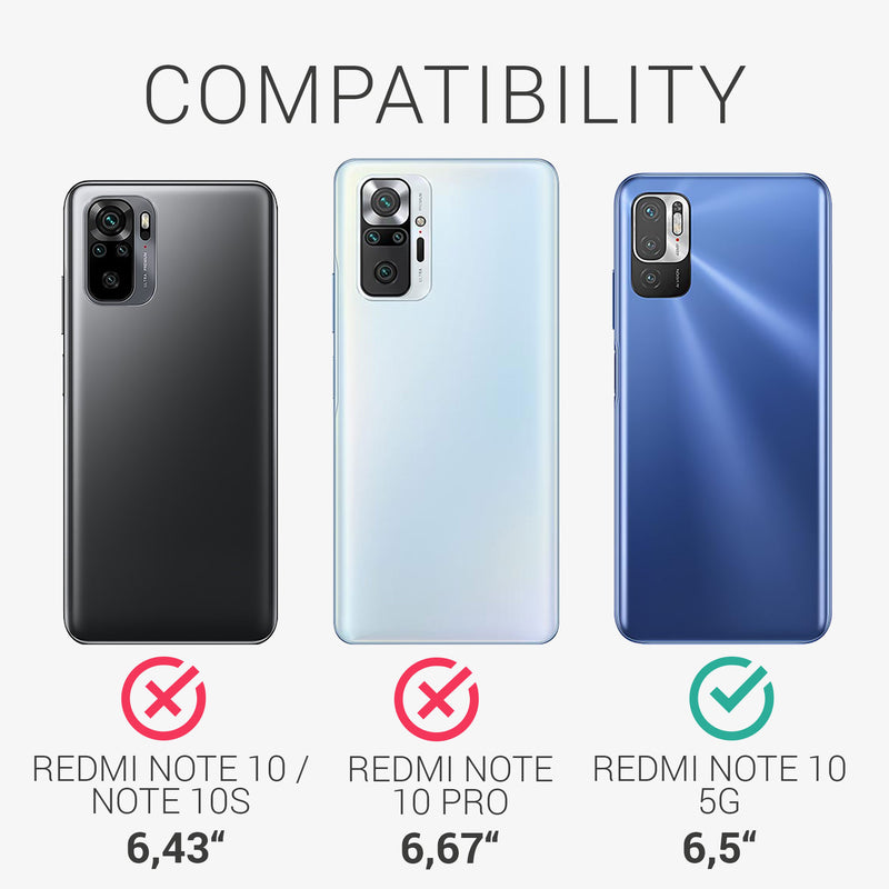 kwmobile Handyhülle für Xiaomi Redmi Note 10 5G Hülle Silikon Case Schutzhülle Cover