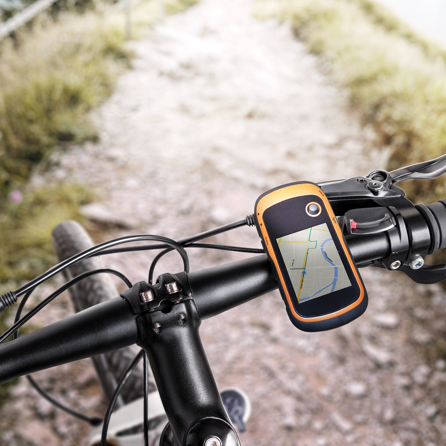 kwmobile Fahrrad Halterung kompatibel mit Garmin eTrex 10/20/30 / GPSMAP 62 - Lenker Halter für GPS Navigationsgeräte