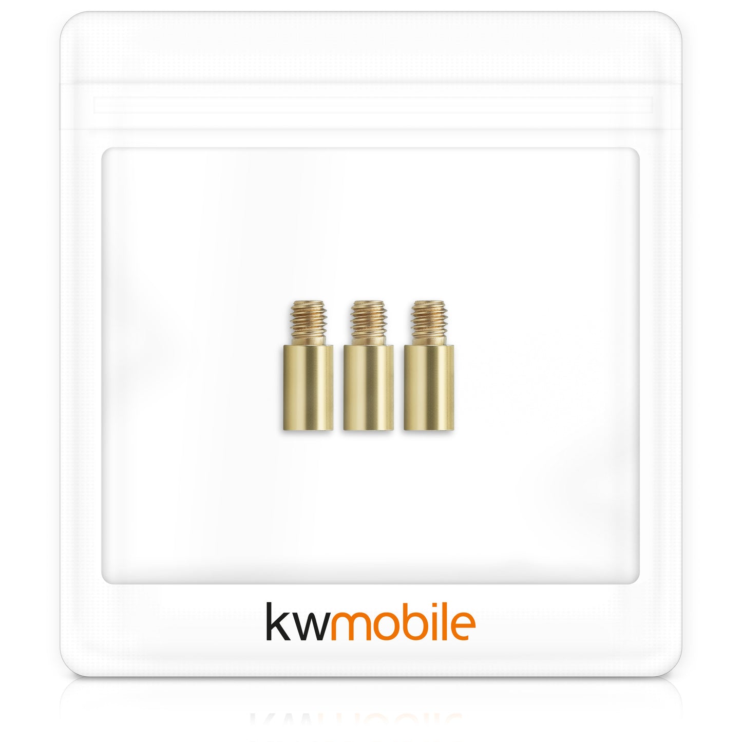 kwmobile 3x Dart Gewicht Schrauben 1,5g - 2BA Gewinde aus Messing - Dartpfeil Zubehör Schraubgewicht