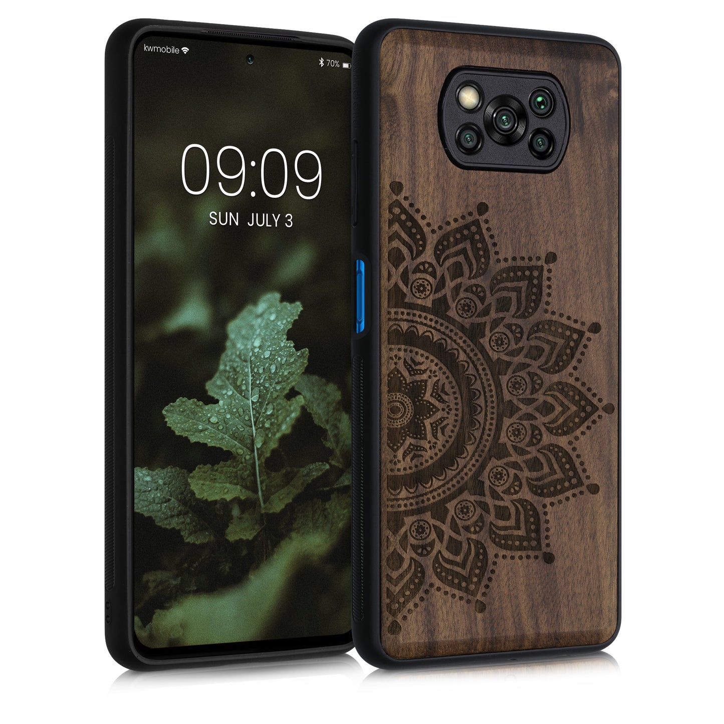 kwmobile Hülle kompatibel mit Xiaomi Poco X3 NFC / Poco X3 Pro Hülle - Handy Cover - TPU Handyhülle Kompass Vintage
