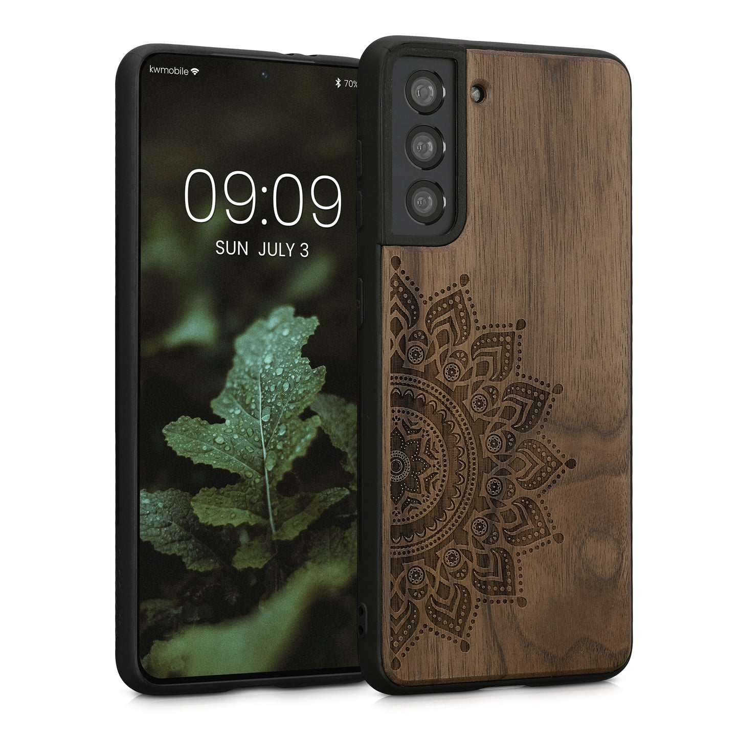 kwmobile Hülle kompatibel mit Samsung Galaxy S21 Hülle - Handy Cover - TPU Handyhülle in Aufgehende Sonne