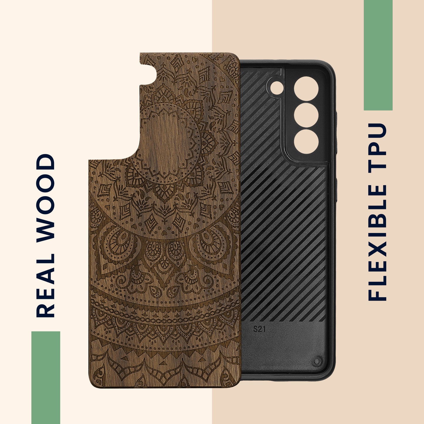 kwmobile Hülle kompatibel mit Samsung Galaxy S21 Hülle - Handy Cover - TPU Handyhülle in Aufgehende Sonne