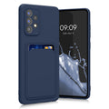 kwmobile Handyhülle kompatibel mit Samsung Galaxy A52 / A52 5G / A52s 5G Hülle - Handy Cover mit Fach für Karten