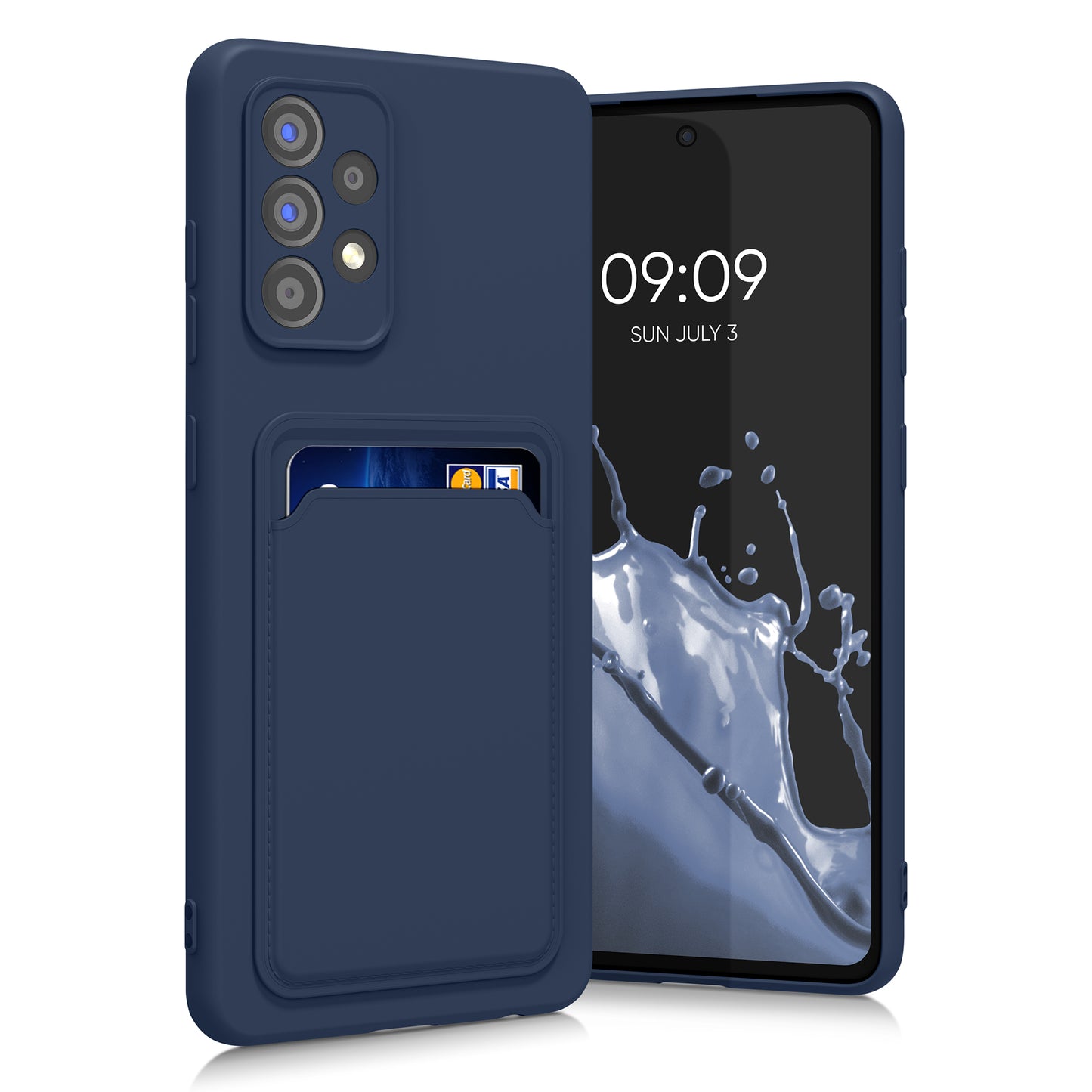 kwmobile Handyhülle kompatibel mit Samsung Galaxy A52 / A52 5G / A52s 5G Hülle - Handy Cover mit Fach für Karten