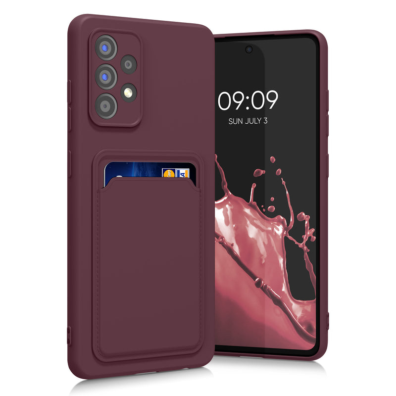 kwmobile Handyhülle kompatibel mit Samsung Galaxy A52 / A52 5G / A52s 5G Hülle - Handy Cover mit Fach für Karten
