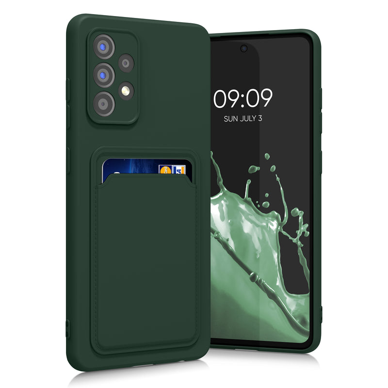 kwmobile Handyhülle kompatibel mit Samsung Galaxy A52 / A52 5G / A52s 5G Hülle - Handy Cover mit Fach für Karten
