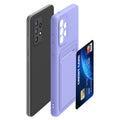 kwmobile Handyhülle kompatibel mit Samsung Galaxy A52 / A52 5G / A52s 5G Hülle - Handy Cover mit Fach für Karten