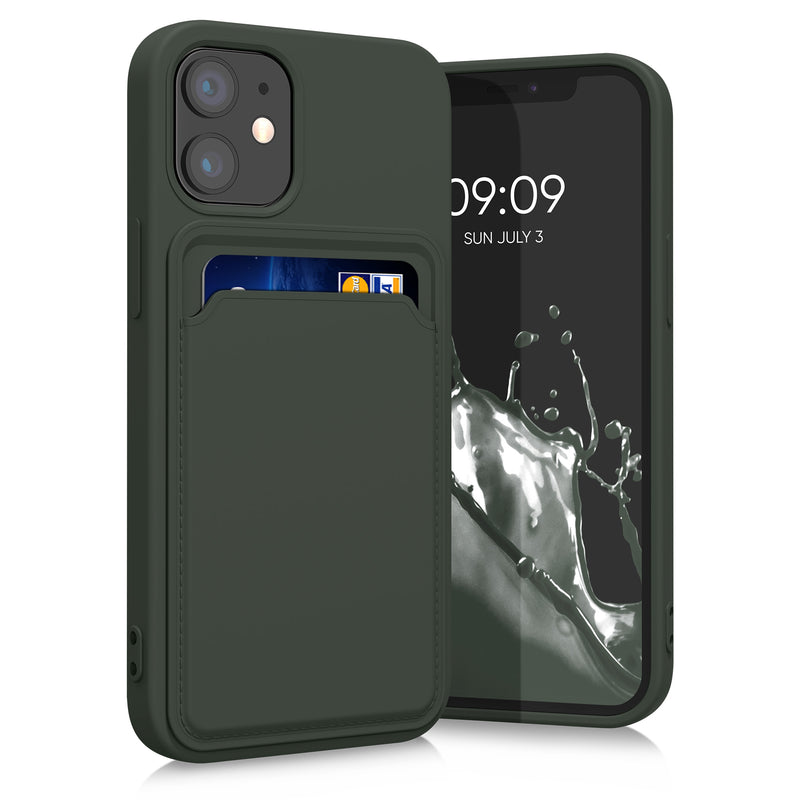 kwmobile Handyhülle kompatibel mit Apple iPhone 12 mini mit Fach für Karten