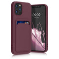 kwmobile Handyhülle kompatibel mit Apple iPhone 12 / iPhone 12 Pro Hülle - Handy Cover mit Fach für Karten