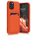 kwmobile Handyhülle kompatibel mit Apple iPhone 12 / iPhone 12 Pro Hülle - Handy Cover mit Fach für Karten