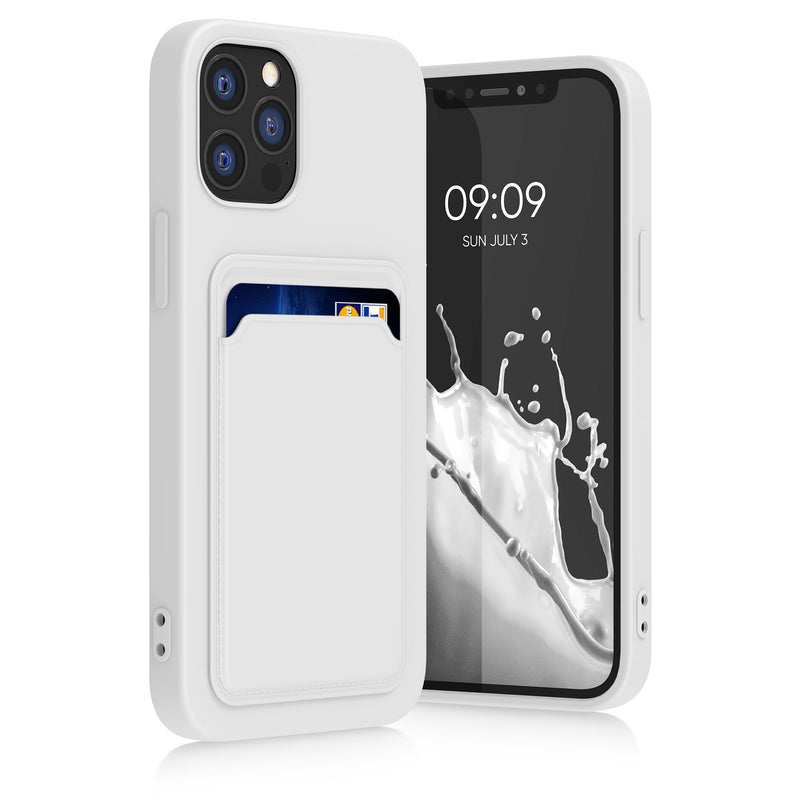 kwmobile Handyhülle kompatibel mit Apple iPhone 12 / iPhone 12 Pro Hülle - Handy Cover mit Fach für Karten