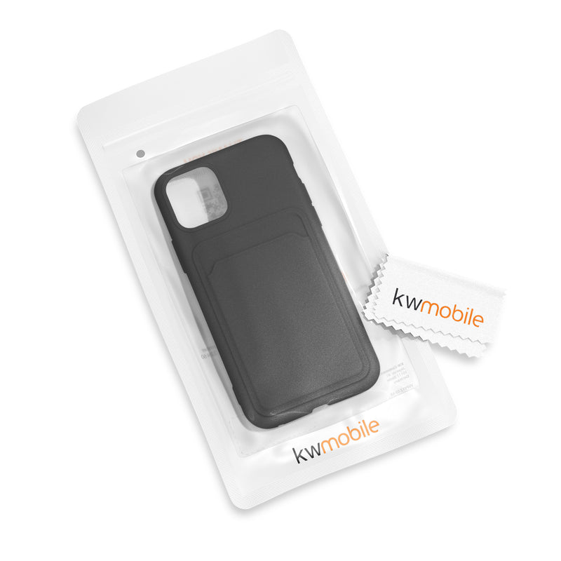 kwmobile Handyhülle kompatibel mit Apple iPhone 11 Pro Hülle mit Fach für Karten