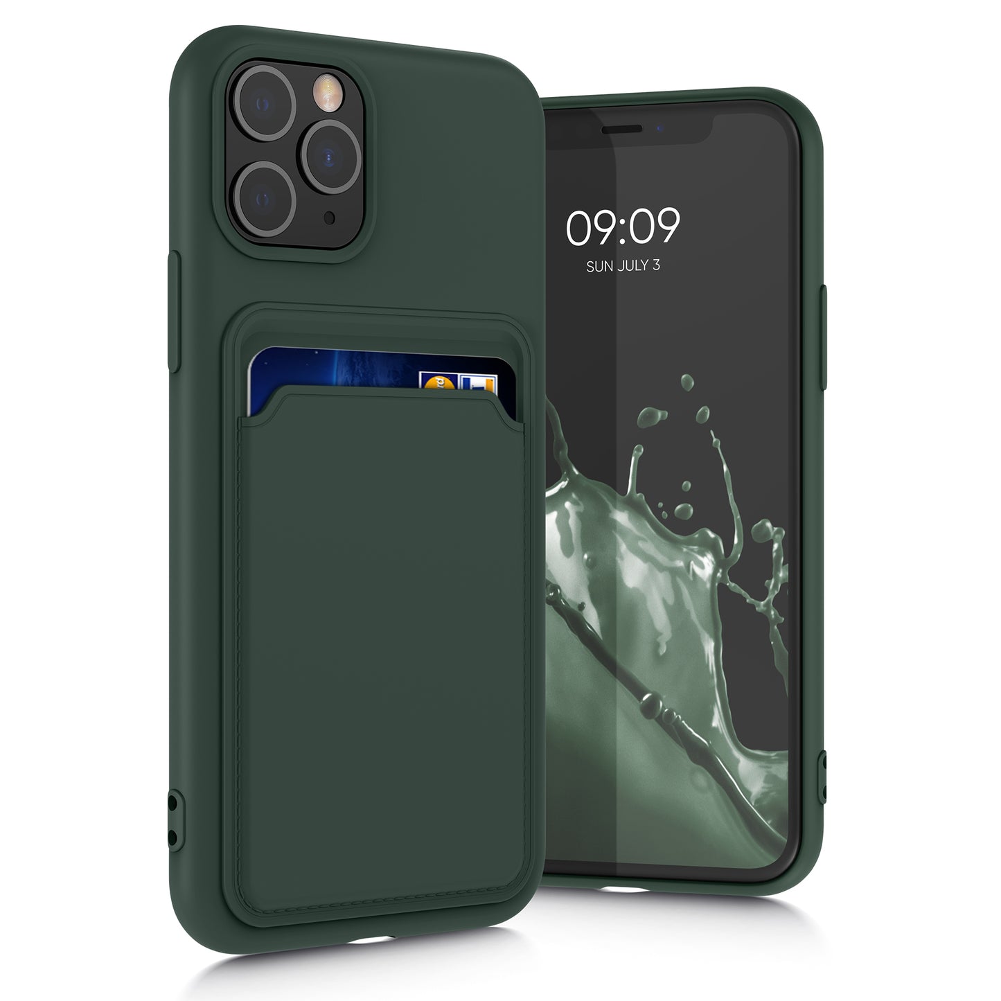 kwmobile Handyhülle kompatibel mit Apple iPhone 11 Pro Hülle mit Fach für Karten