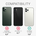 kwmobile Handyhülle kompatibel mit Apple iPhone 11 Pro Hülle mit Fach für Karten