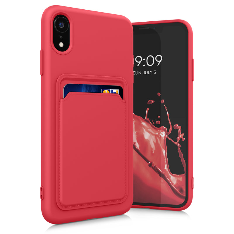 kwmobile Handyhülle kompatibel mit Apple iPhone XR Hülle - Handy Cover mit Fach für Karten