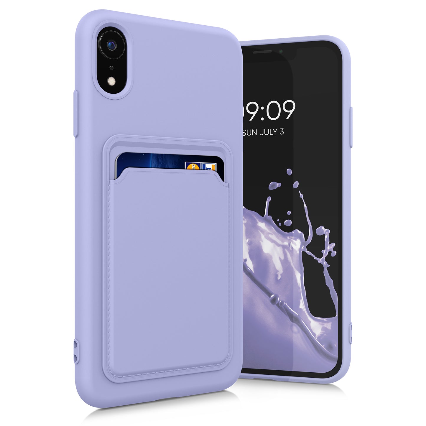 kwmobile Handyhülle kompatibel mit Apple iPhone XR Hülle - Handy Cover mit Fach für Karten