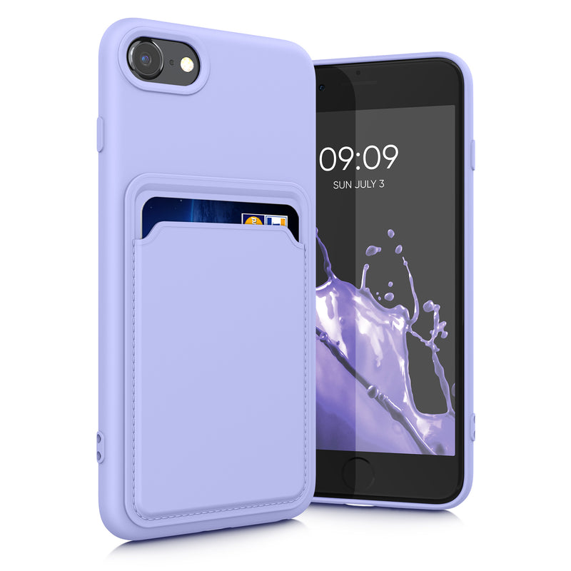kwmobile Handyhülle kompatibel mit Apple iPhone SE (2022) / iPhone SE (2020) / iPhone 8 / iPhone 7 Hülle - Handy Cover mit Fach für Karten