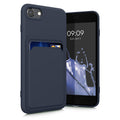 kwmobile Handyhülle kompatibel mit Apple iPhone SE (2022) / iPhone SE (2020) / iPhone 8 / iPhone 7 Hülle - Handy Cover mit Fach für Karten