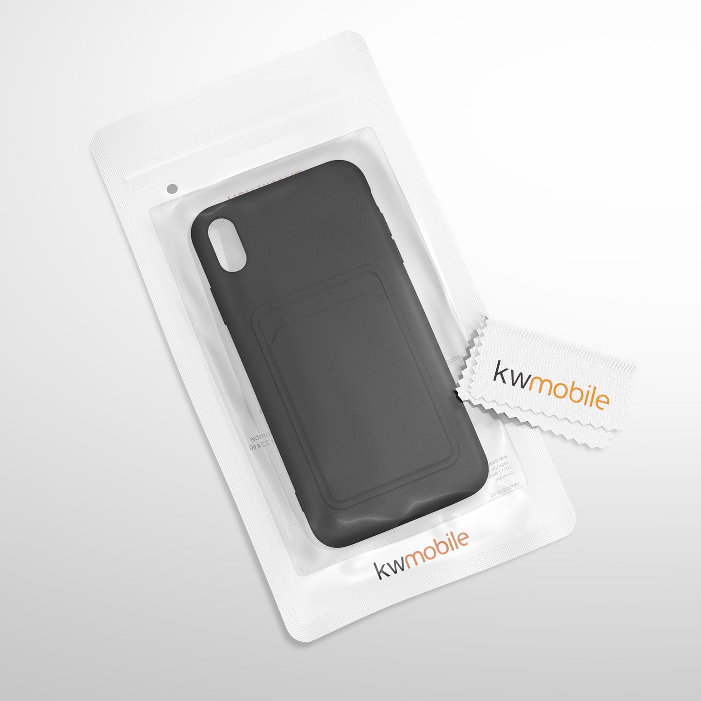 kwmobile Handyhülle kompatibel mit Apple iPhone XS Max Hülle - Handy Cover mit Fach für Karten