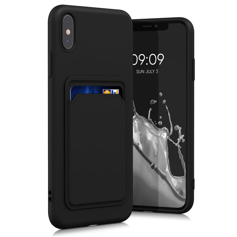kwmobile Handyhülle kompatibel mit Apple iPhone XS Max Hülle - Handy Cover mit Fach für Karten