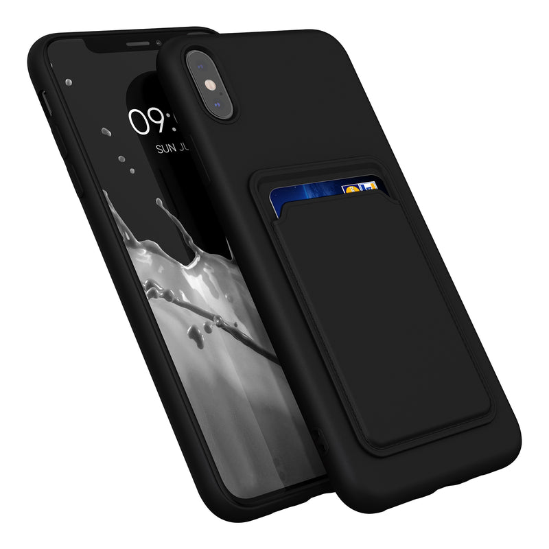 kwmobile Handyhülle kompatibel mit Apple iPhone XS Max Hülle - Handy Cover mit Fach für Karten