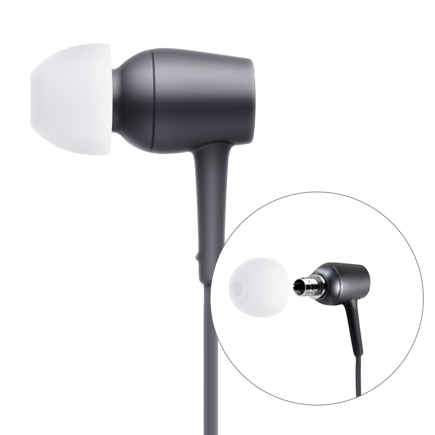 kwmobile Polster kompatibel mit Sony MDR-EX750BT / WI-1000X / WI-H700 / WI-C200 - 3 Größen - Ohrstöpsel In-Ear Kopfhörer