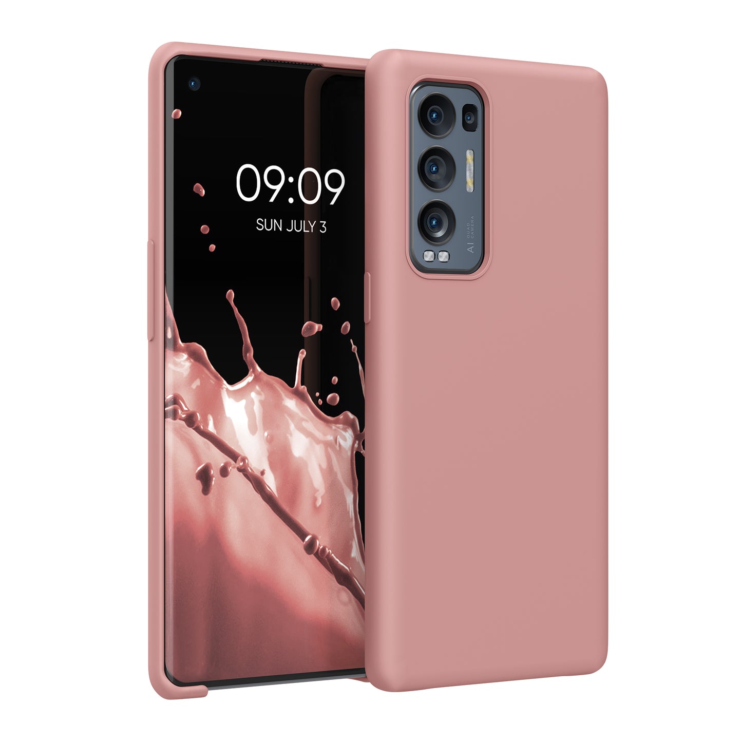 kwmobile Handyhülle für Oppo Find X3 Neo Hülle - Case Silikon - Kabelloses Laden - Schutzhülle Cover