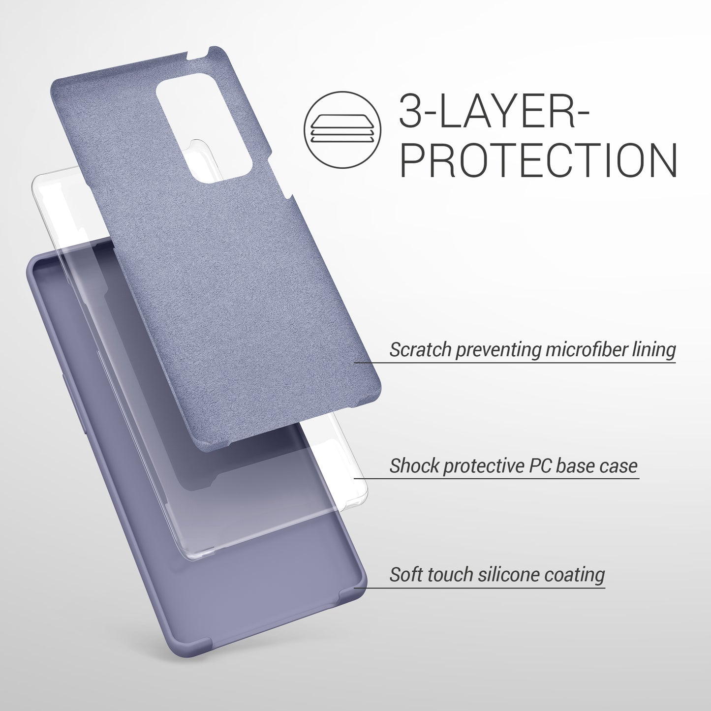 kwmobile Handyhülle für Oppo Find X3 Neo Hülle - Case Silikon - Kabelloses Laden - Schutzhülle Cover
