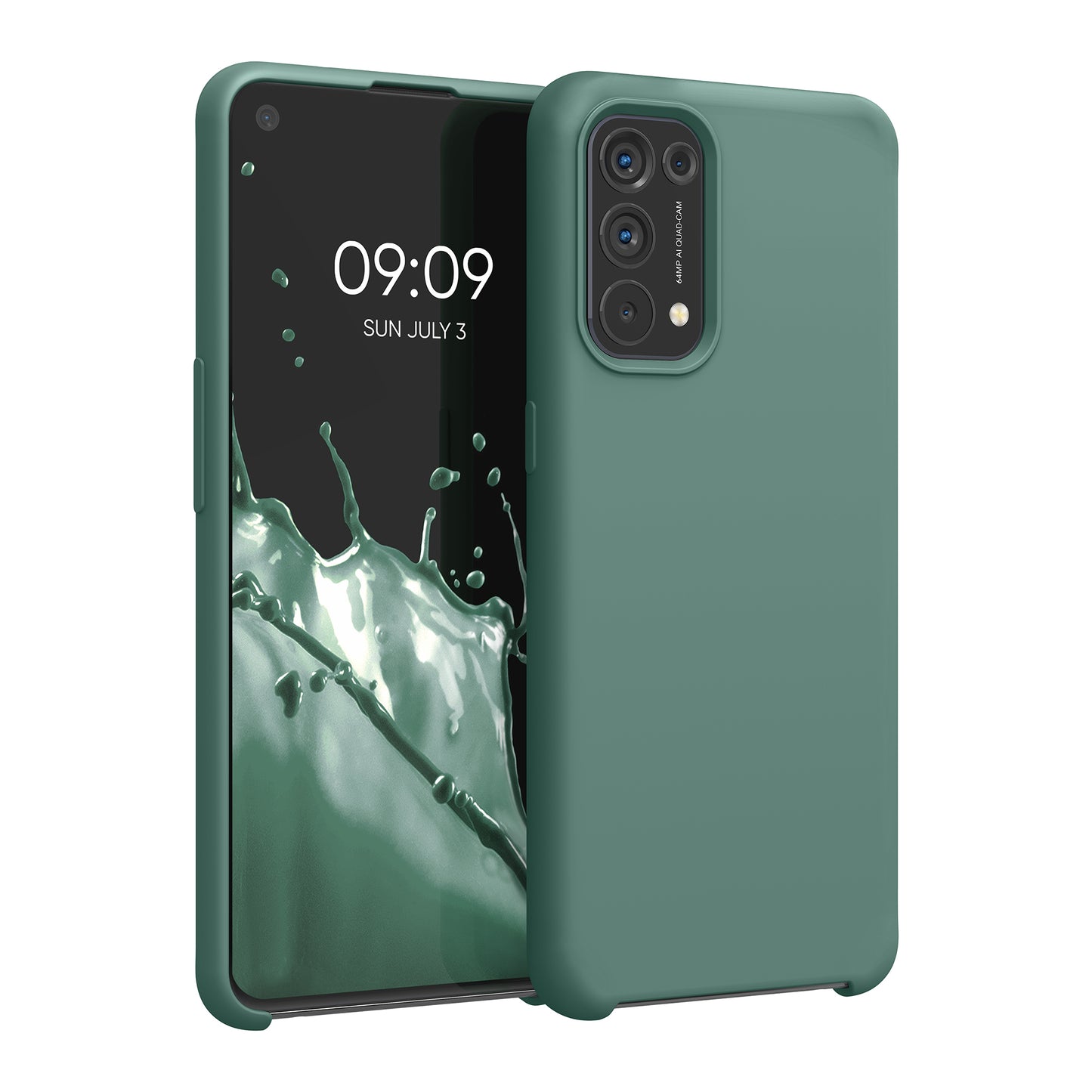 kwmobile Handyhülle für Oppo Find X3 Lite Hülle - Case Silikon - Kabelloses Laden - Schutzhülle Cover