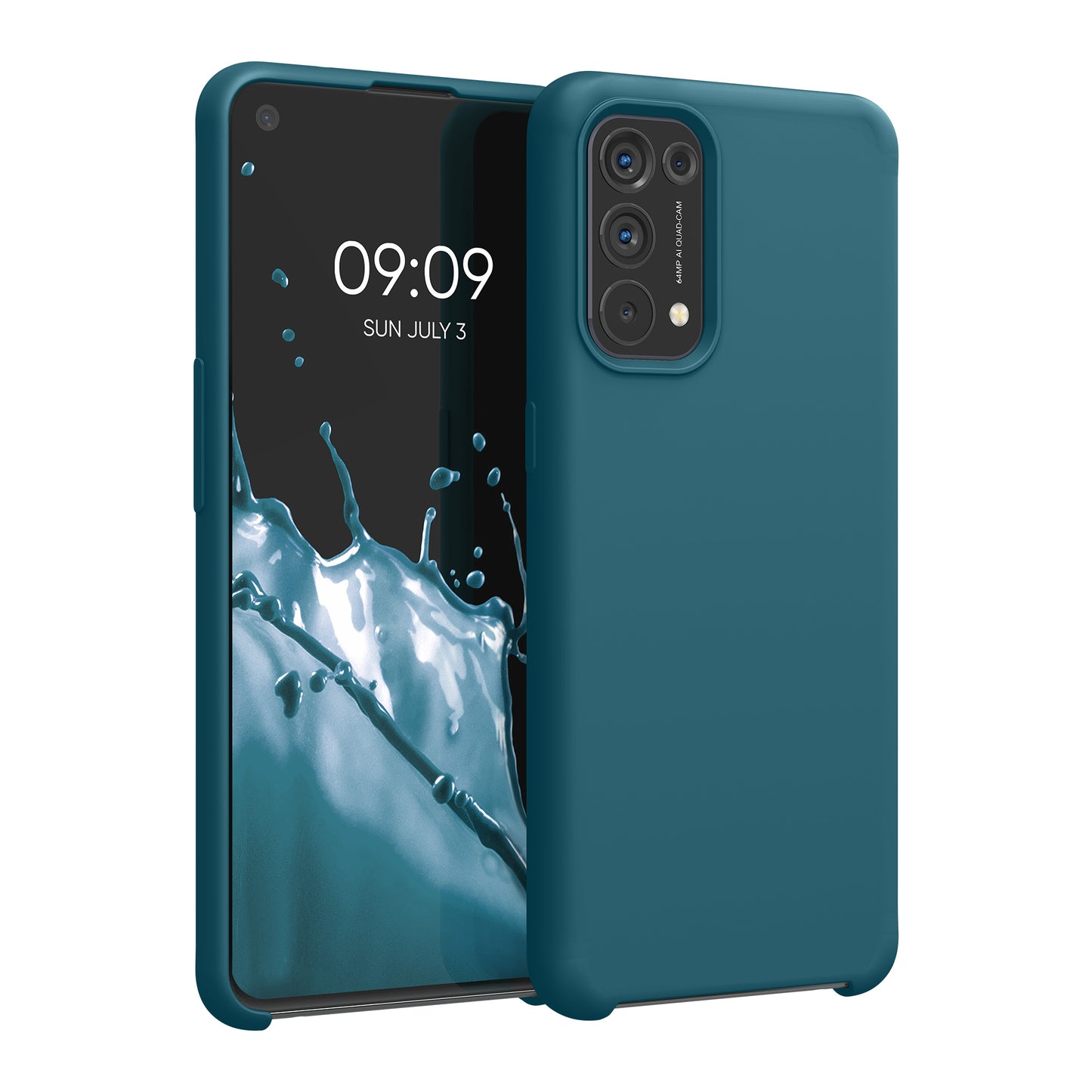 kwmobile Handyhülle für Oppo Find X3 Lite Hülle - Case Silikon - Kabelloses Laden - Schutzhülle Cover