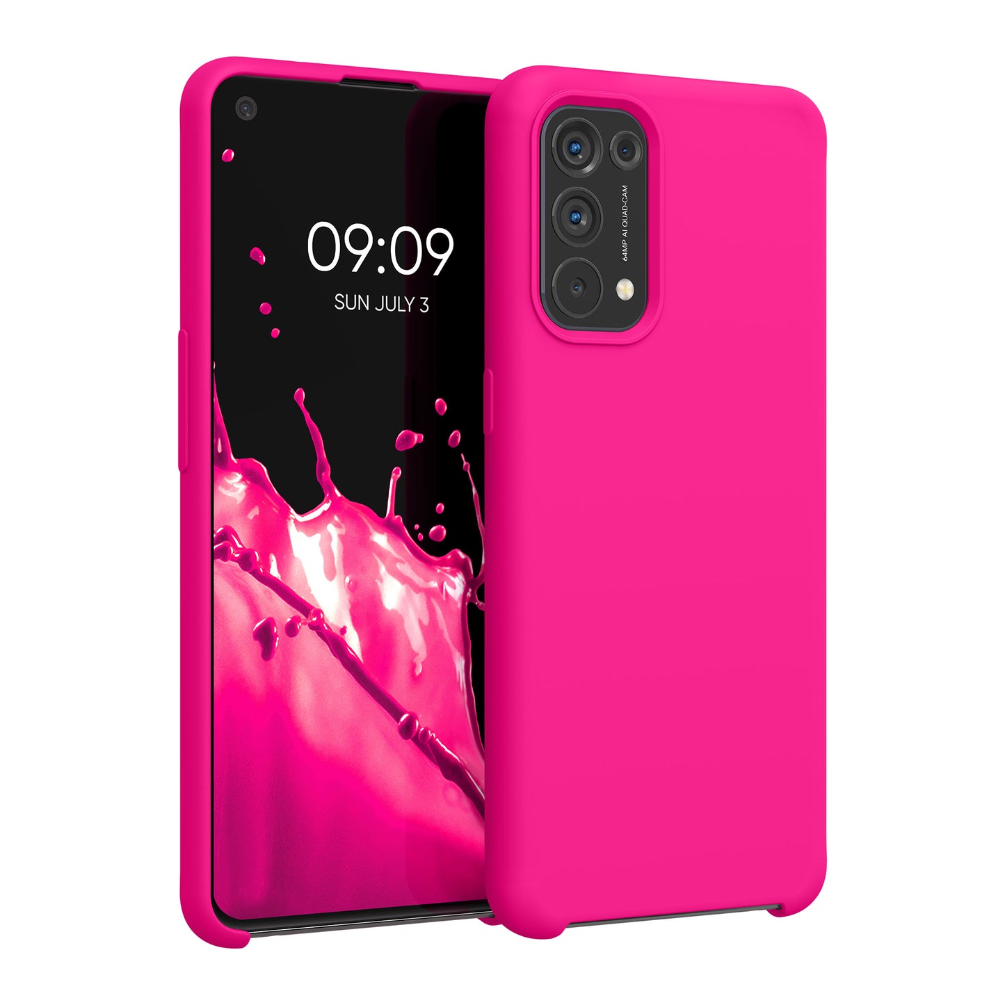 kwmobile Handyhülle für Oppo Find X3 Lite Hülle - Case Silikon - Kabelloses Laden - Schutzhülle Cover