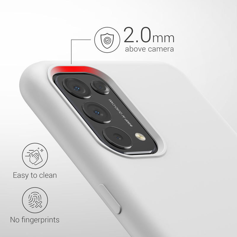 kwmobile Handyhülle für Oppo Find X3 Lite Hülle - Case Silikon - Kabelloses Laden - Schutzhülle Cover