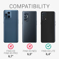 kwmobile Handyhülle für Oppo Find X3 Lite Hülle - Case Silikon - Kabelloses Laden - Schutzhülle Cover