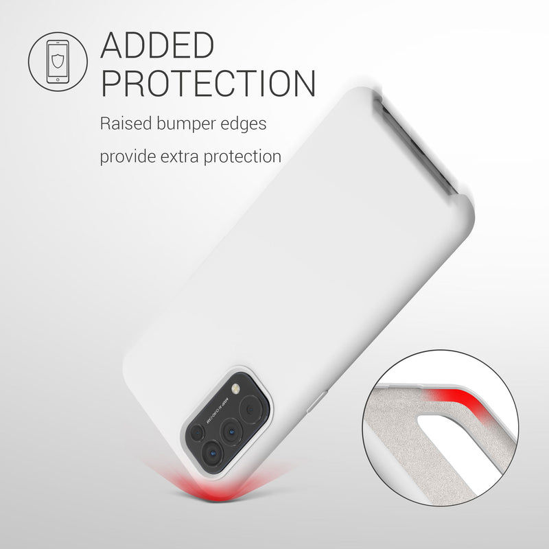 kwmobile Handyhülle für Oppo Find X3 Lite Hülle - Case Silikon - Kabelloses Laden - Schutzhülle Cover