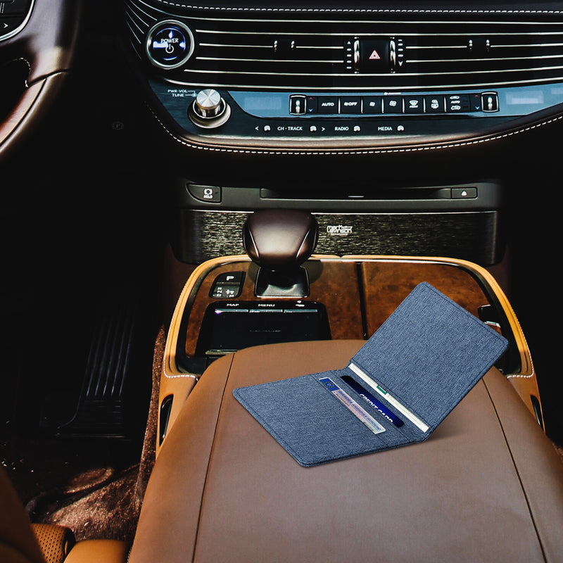 kwmobile Fahrzeugschein Hülle mit Kartenfächern Etui Tasche für Auto Zulassungsbescheinigung Führerschein