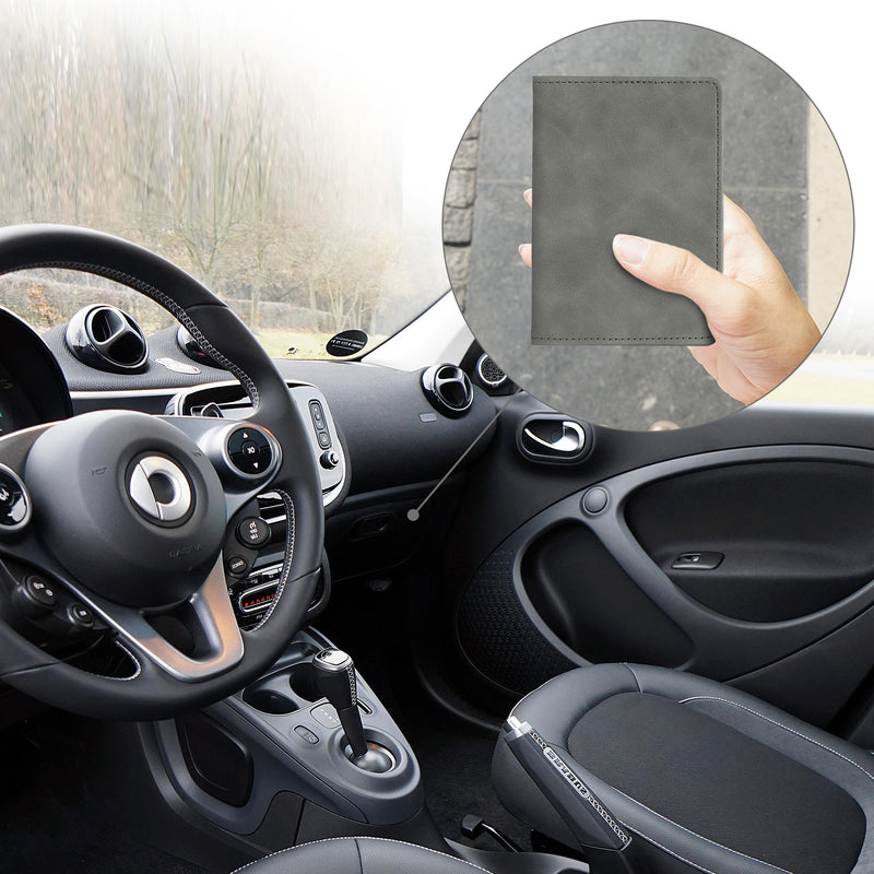 kwmobile Fahrzeugschein Hülle mit Kartenfächern - Etui Tasche für Auto Zulassungsbescheinigung Führerschein