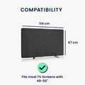 kwmobile 49-50" TV Outdoor TV Abdeckung Fernseher Hülle Bildschirmschutz Schutzhülle wetterfest
