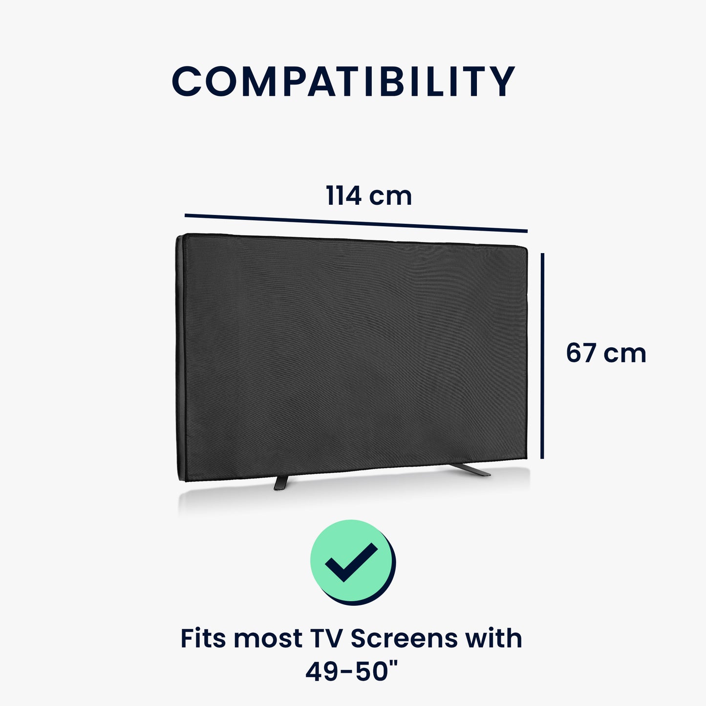 kwmobile 49-50" TV Outdoor TV Abdeckung Fernseher Hülle Bildschirmschutz Schutzhülle wetterfest
