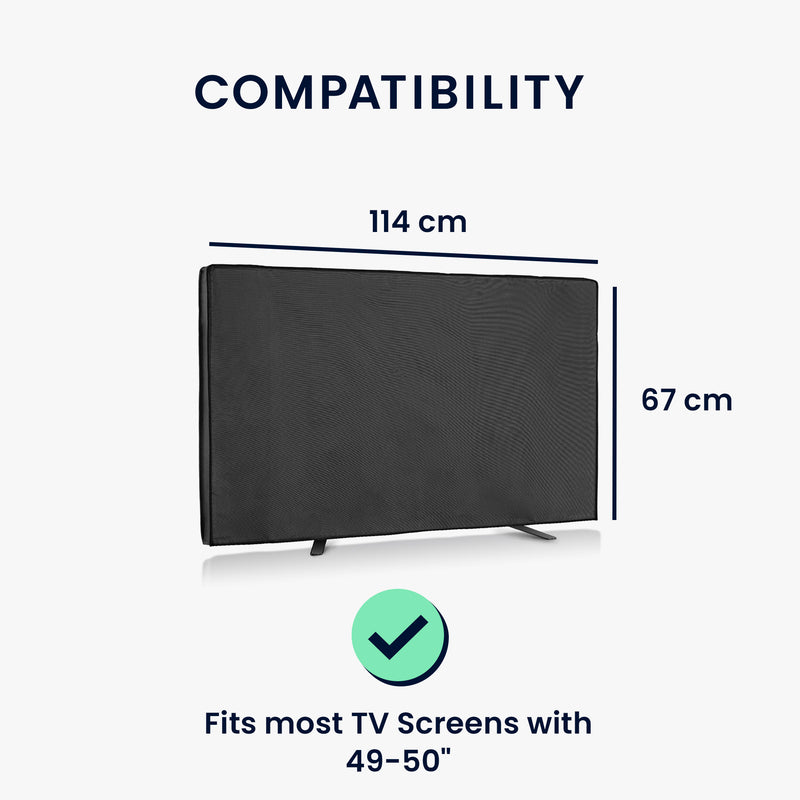 kwmobile 49-50" TV Outdoor TV Abdeckung Fernseher Hülle Bildschirmschutz Schutzhülle wetterfest