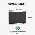 kwmobile 65" TV Outdoor TV Abdeckung Fernseher Hülle Bildschirmschutz Schutzhülle wetterfest