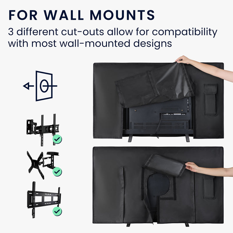kwmobile 43" TV Outdoor TV Abdeckung Fernseher Hülle Bildschirmschutz Schutzhülle wetterfest