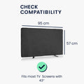 kwmobile 43" TV Outdoor TV Abdeckung Fernseher Hülle Bildschirmschutz Schutzhülle wetterfest